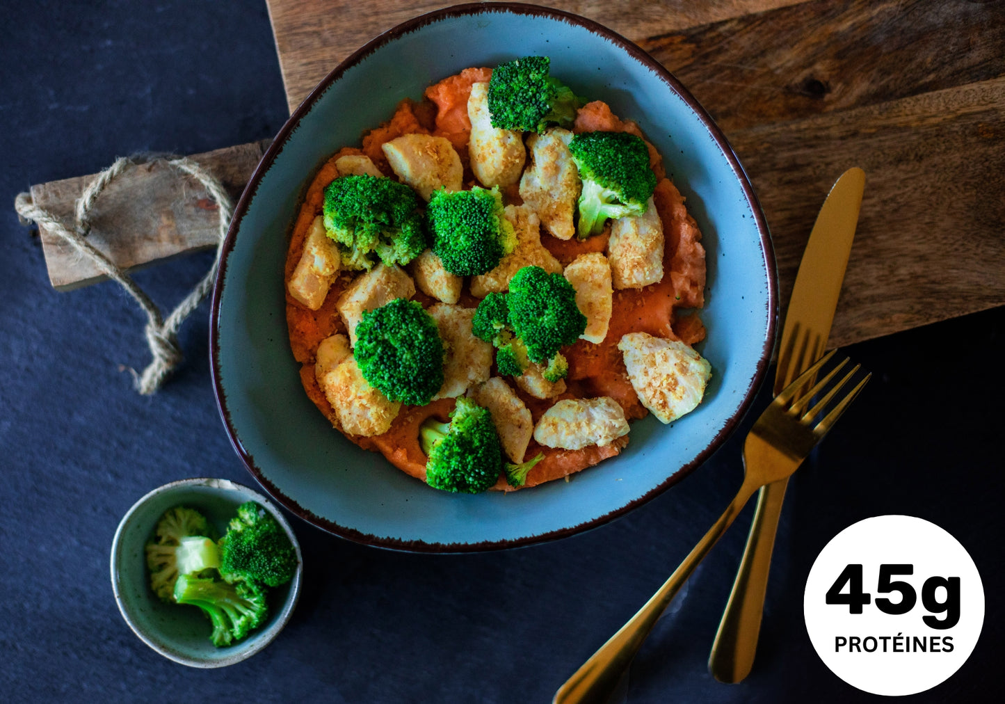 • Poulet enrobé de noix de coco