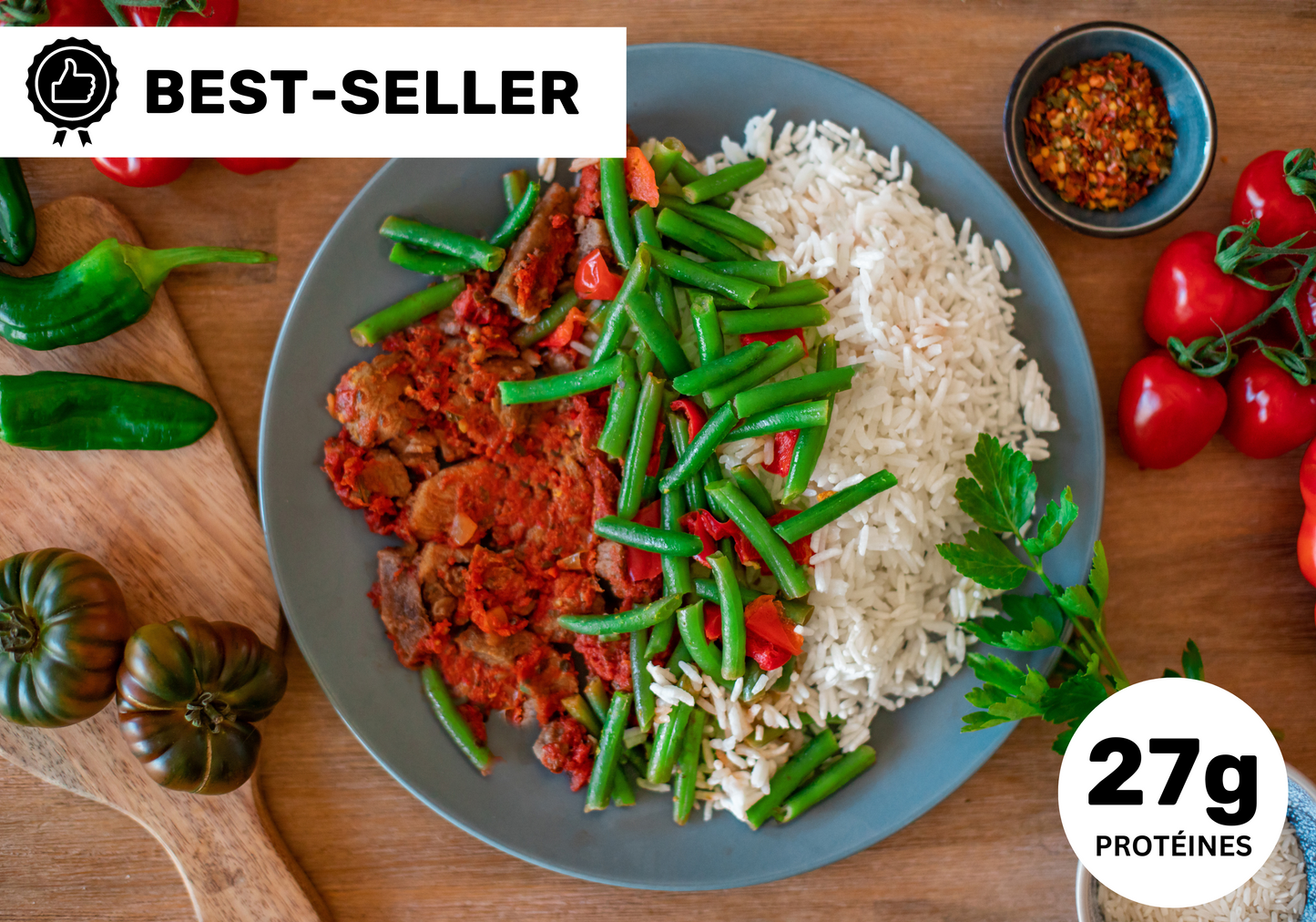 Emincé de bœuf à la sauce tomate