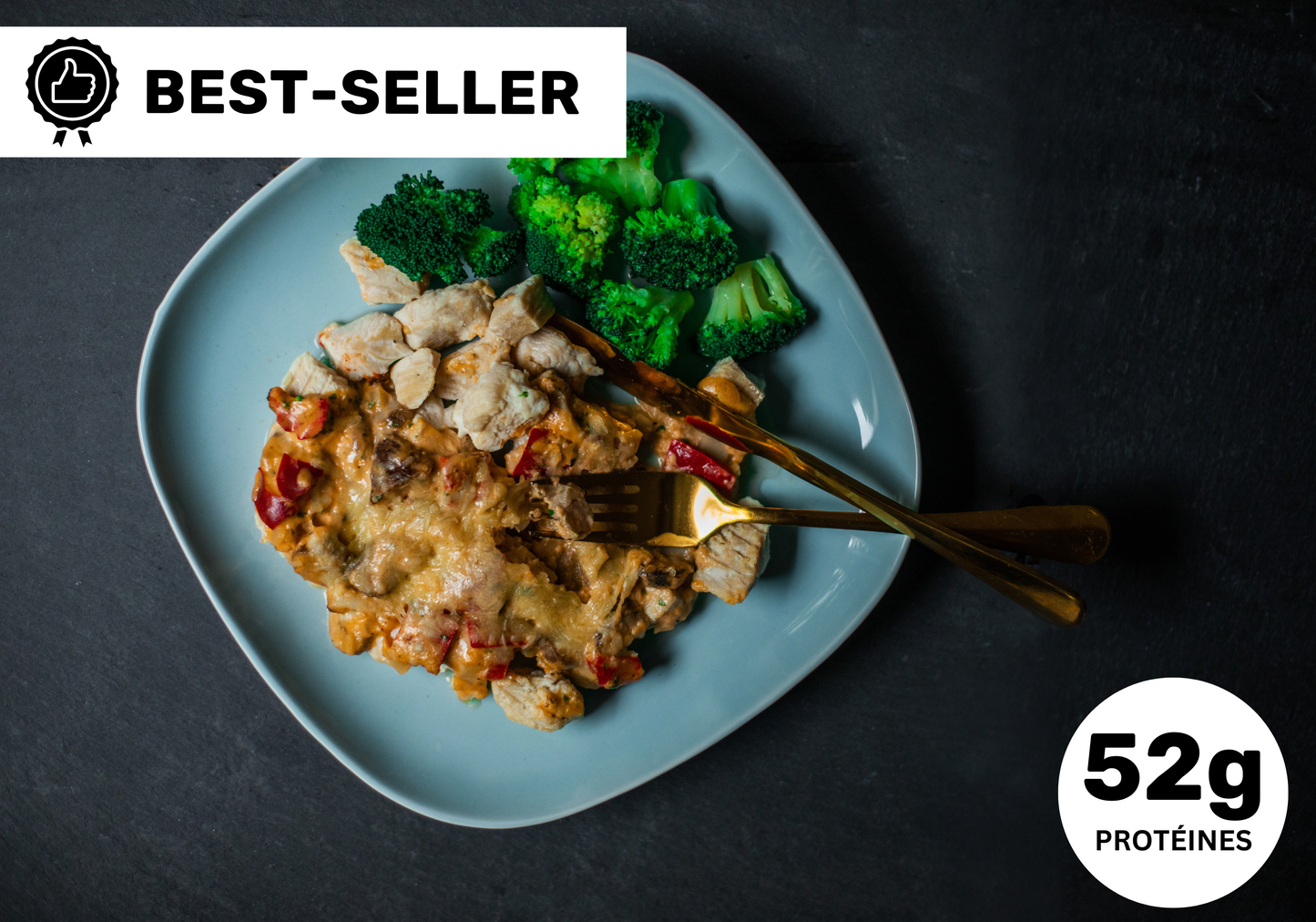 • Poulet gratiné au fromage