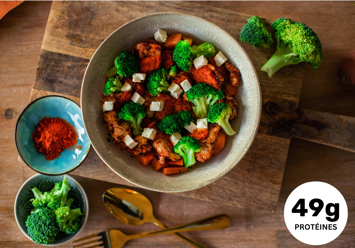 • Bowl au poulet et patates douces