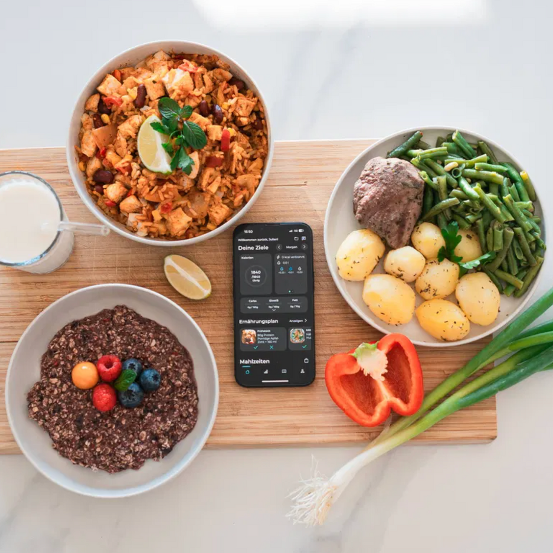 <strong>2 repas sains & délicieux par jour</strong>