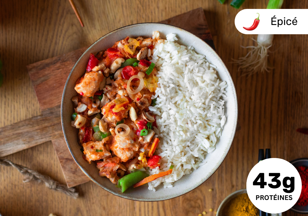 Poulet riz thai