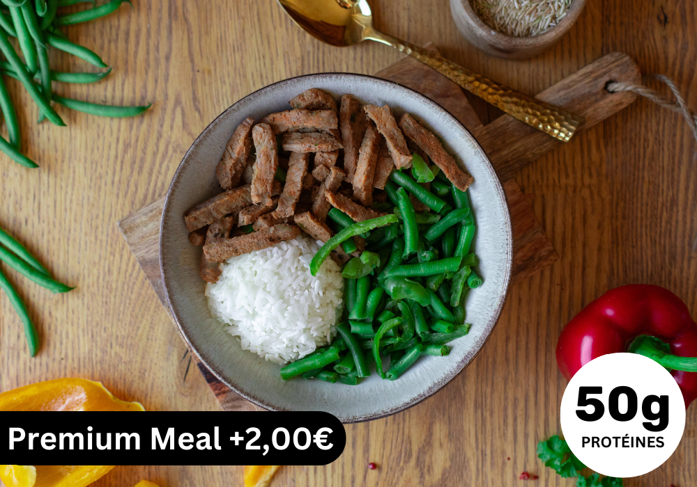 Repas Athlète : Émincé de bœuf aux légumes