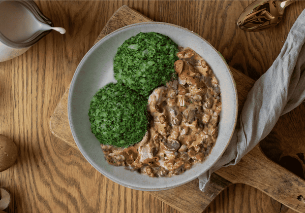 Poulet à la crème de champignons