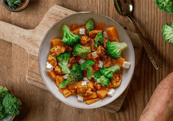Bowl au poulet et patates douces
