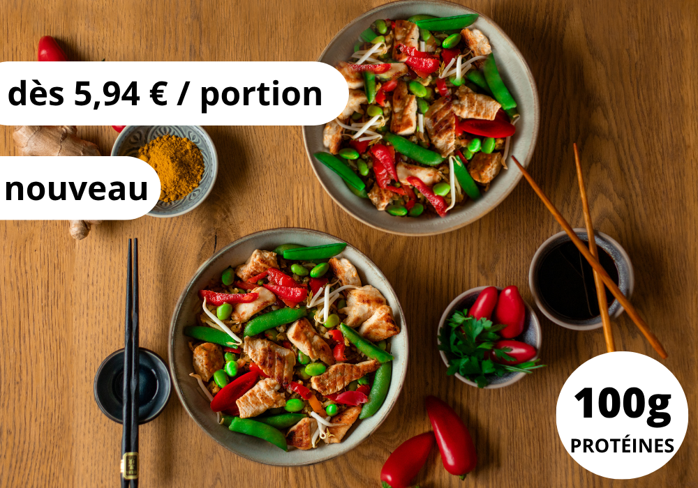 Bowl Thaï au poulet (XL, 2 Portions)