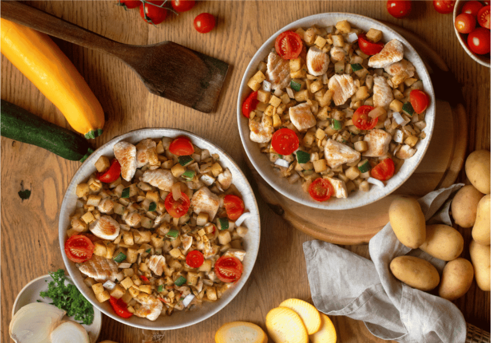 Poêlée Méditerranéenne au Poulet (XL, 2 Portions) BC