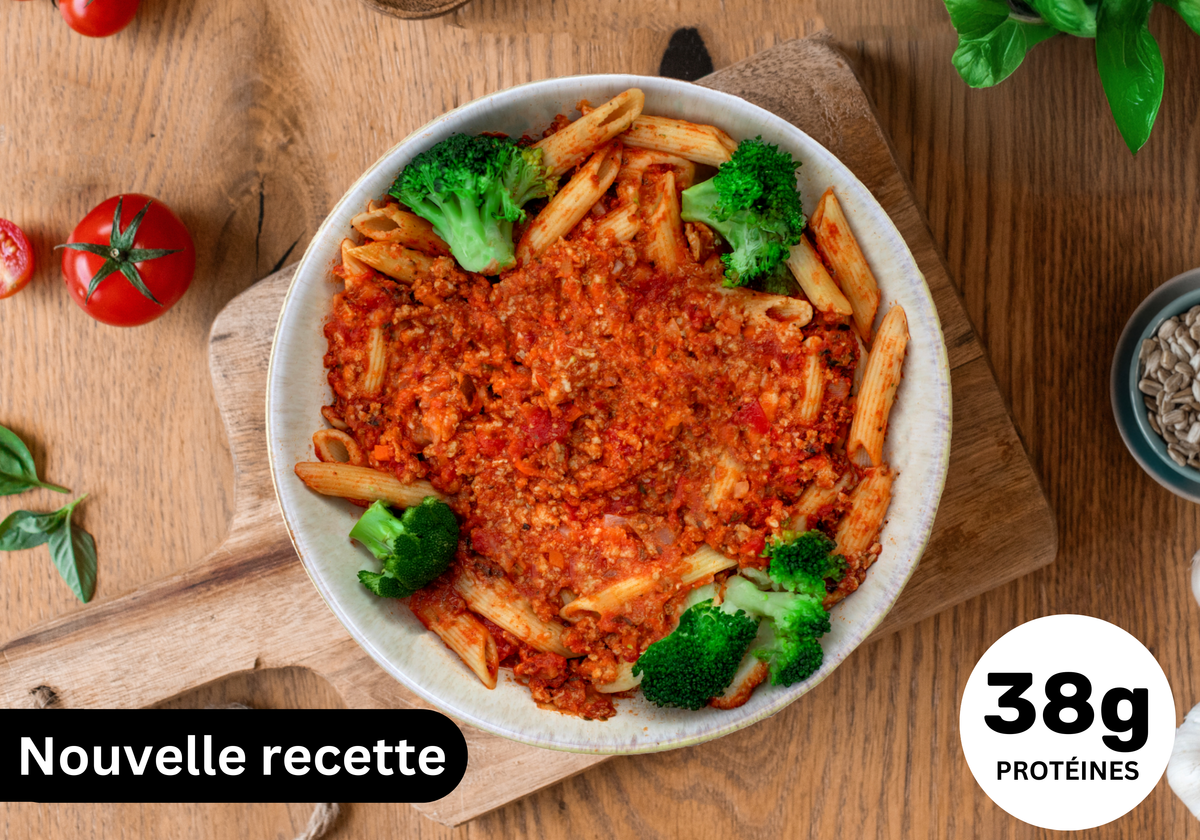 • Penne Protéinées à la Bolognaise