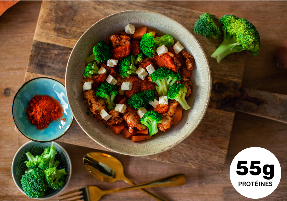 • Bowl au poulet et patates douces