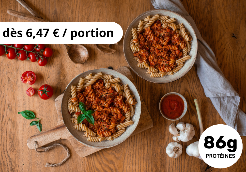 • Pâtes protéinées à la bolognaise (XL, 2 Portions)